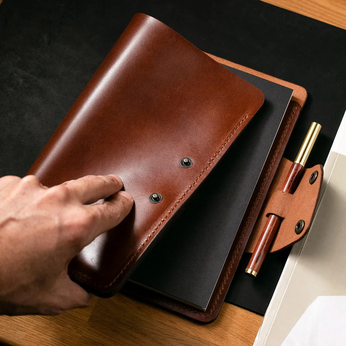 Hemingway A5 Notebook Organizer Leather Case