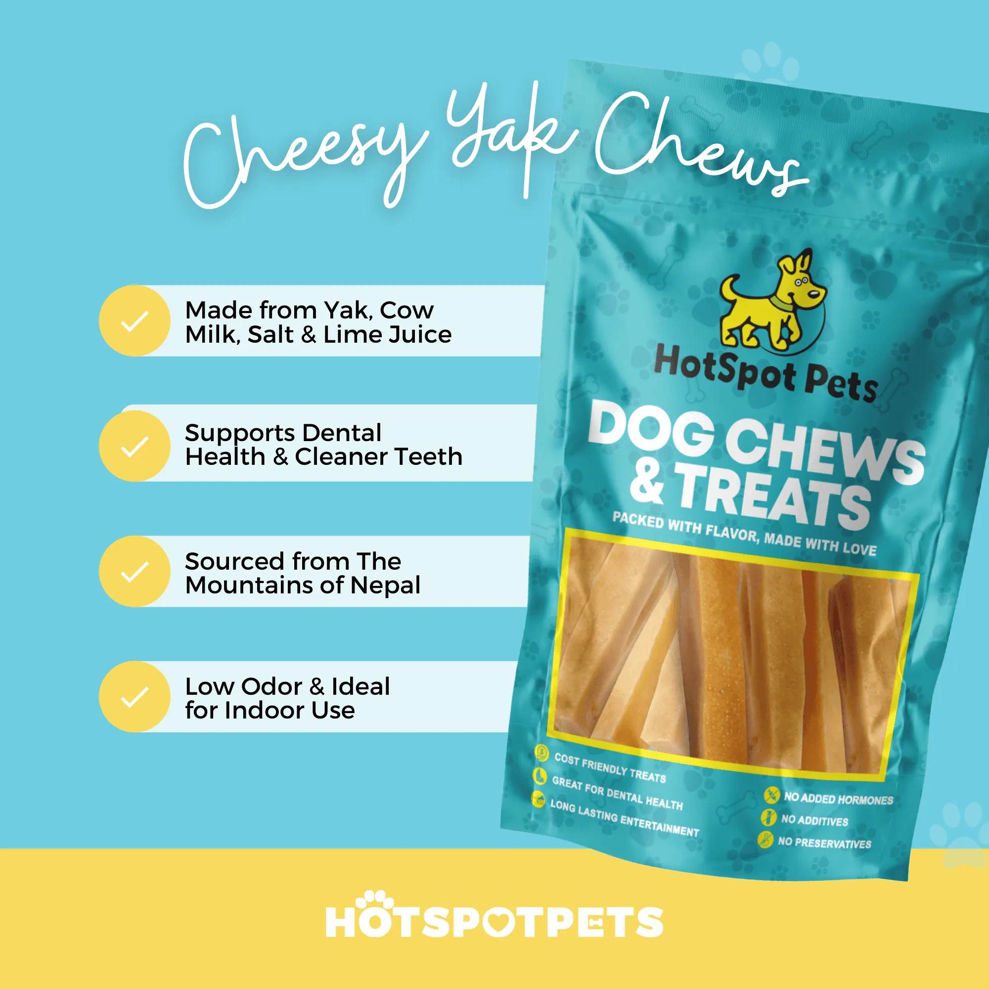 Himalayan Yak Chews for Medium Dogs