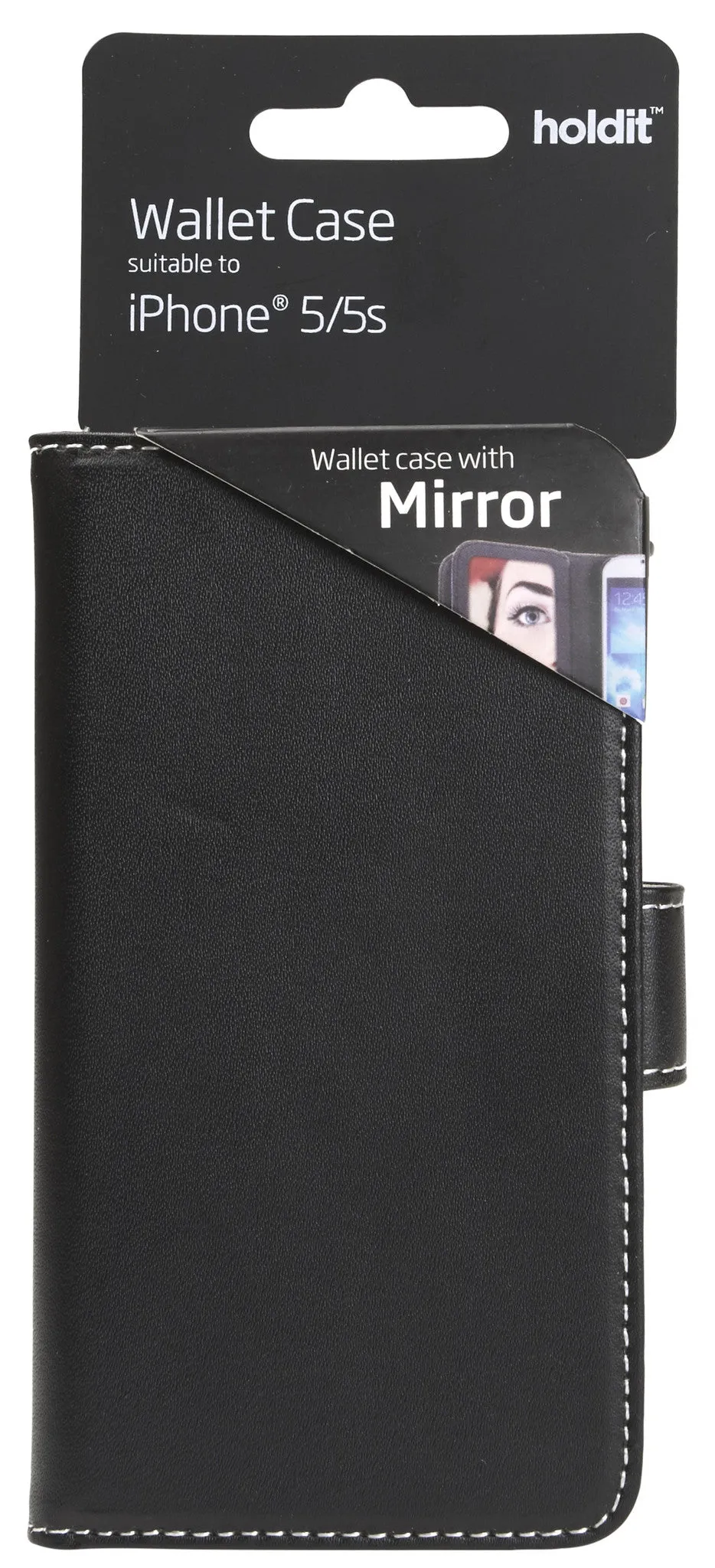 Holdit Wallet Case Mirror for iPhone 5/5S/5SE (6 Card Pockets)