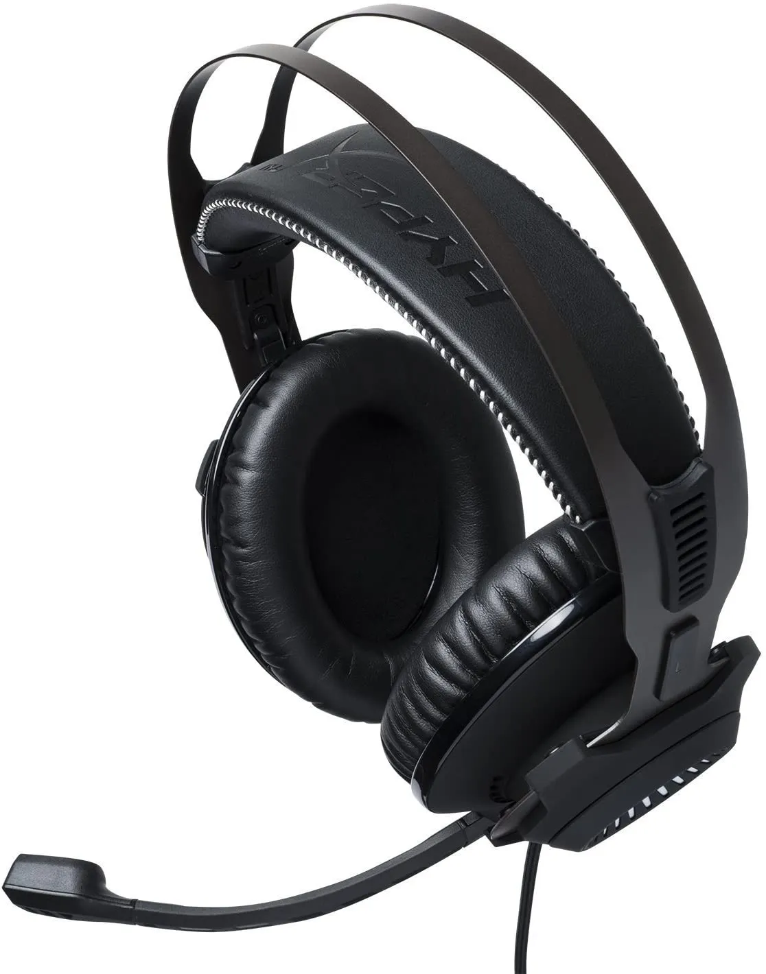 HyperX HX-HSCRS-GM/AS Cloud Revolver Gaming Headset with Dolby 7.1 Surround Sound, Steel Frame, Signature Memory Foam, Premium Leatherette, Detachable Noise Cancellation Microphone, Black