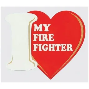 I Love My Firefighter Decal