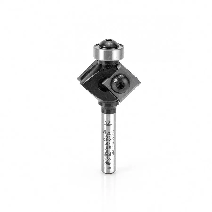 Insert Bevel Trim Router Bit | 45°x 1 1⁄16 Dia x 7⁄16 x 1⁄4 | RC-1014 | 738685210147