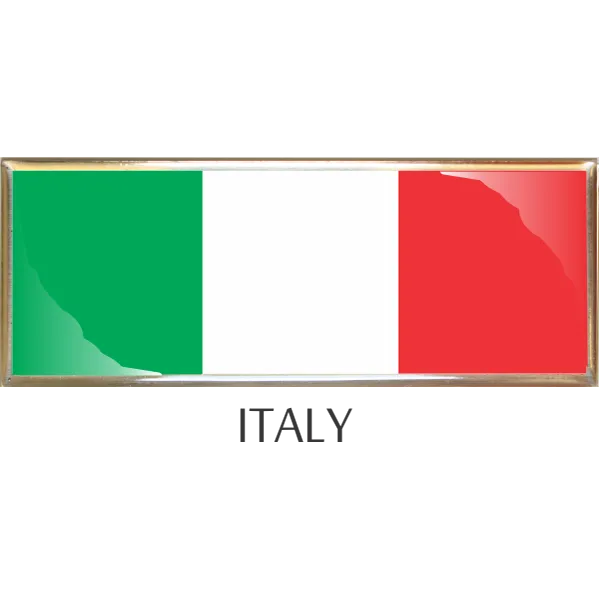 Italy  Metal Car Badge