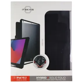 ITSKINS Hybrid Solid Folio Case for Apple iPad 10.2 (2020 & 2019) - Black