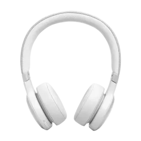 JBL LIVE 670NC Noise-Cancelling On-Ear Wireless Headphones (White)