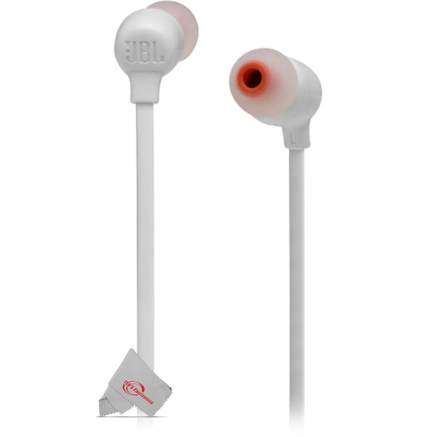 JBL Tune 125BT Wireless In-Ear Headphones White - 2 Pack