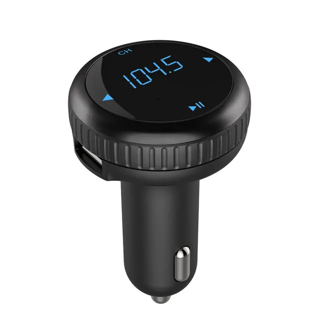 JINSERTA Car MP3 Audio Player Bluetooth FM Transmitter Without Remote Wireless FM Modulator Car Kit HandsFree LCD USB TF Reader