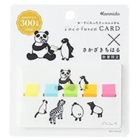 Kanmido Cocofusen x Chiharu Sakazaki Card Black and White Alliance M Sticky Notes with Refillable Card Cases