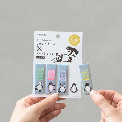 Kanmido Cocofusen x Chiharu Sakazaki Card Black and White Alliance M Sticky Notes with Refillable Card Cases