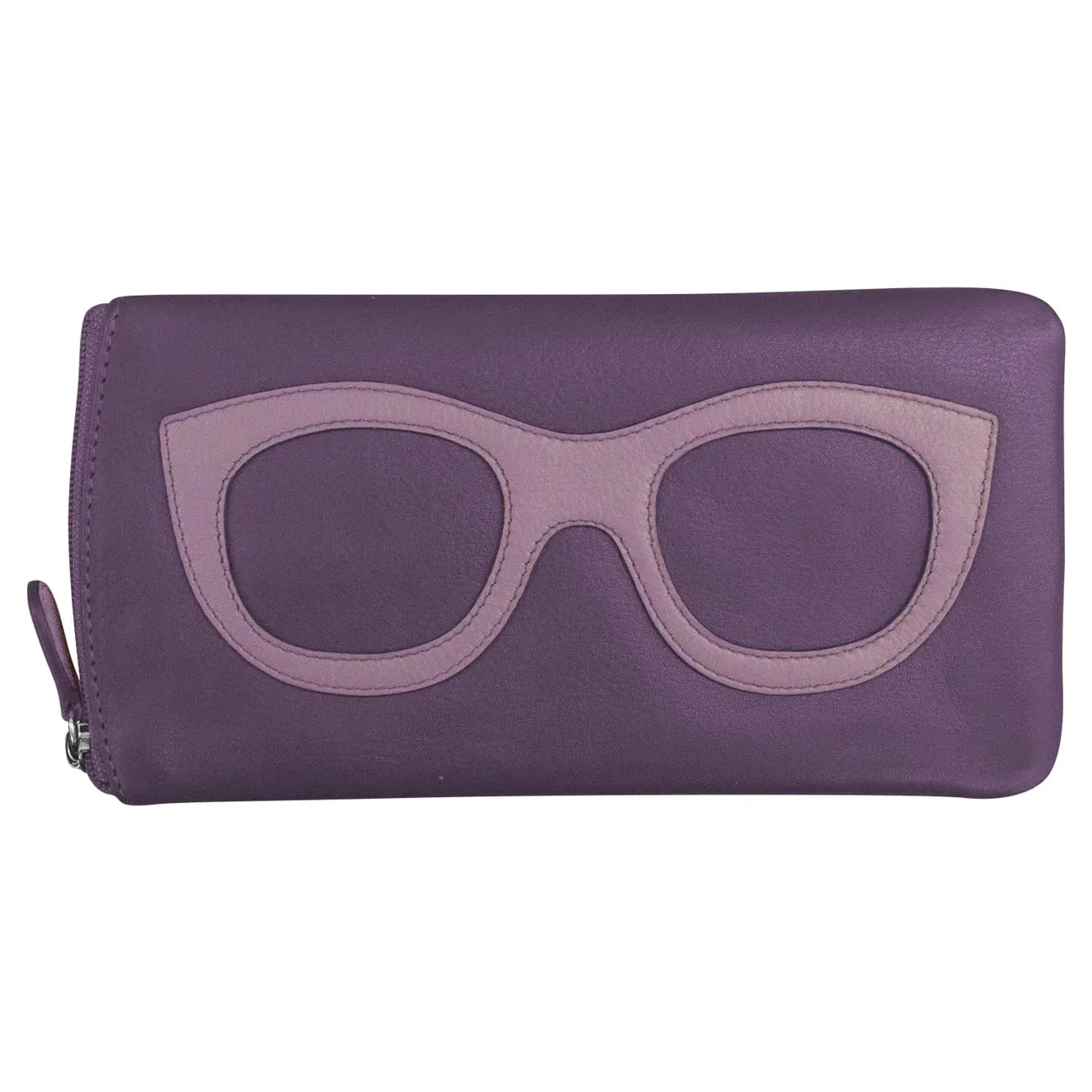 Leather Eyeglass Case with Frame Design