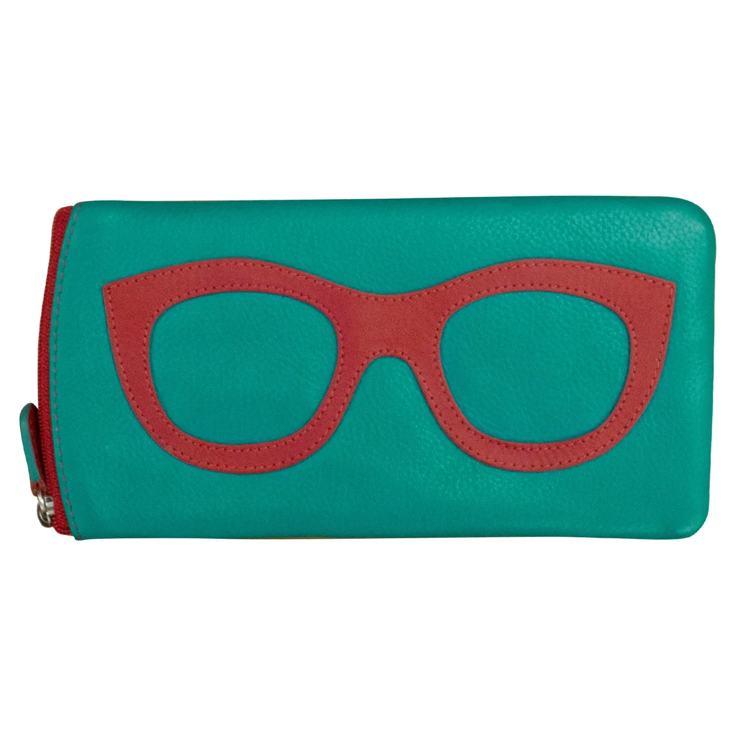 Leather Eyeglass Case with Frame Design