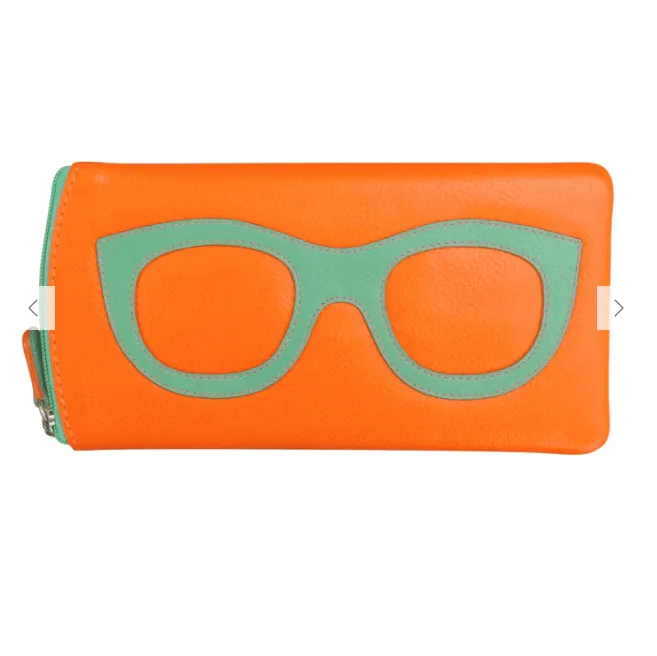 Leather Eyeglass Case with Frame Design