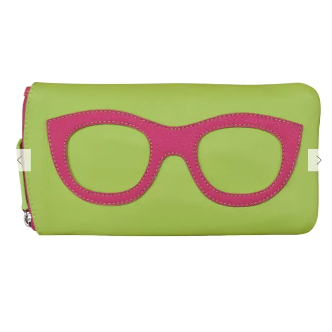 Leather Eyeglass Case with Frame Design