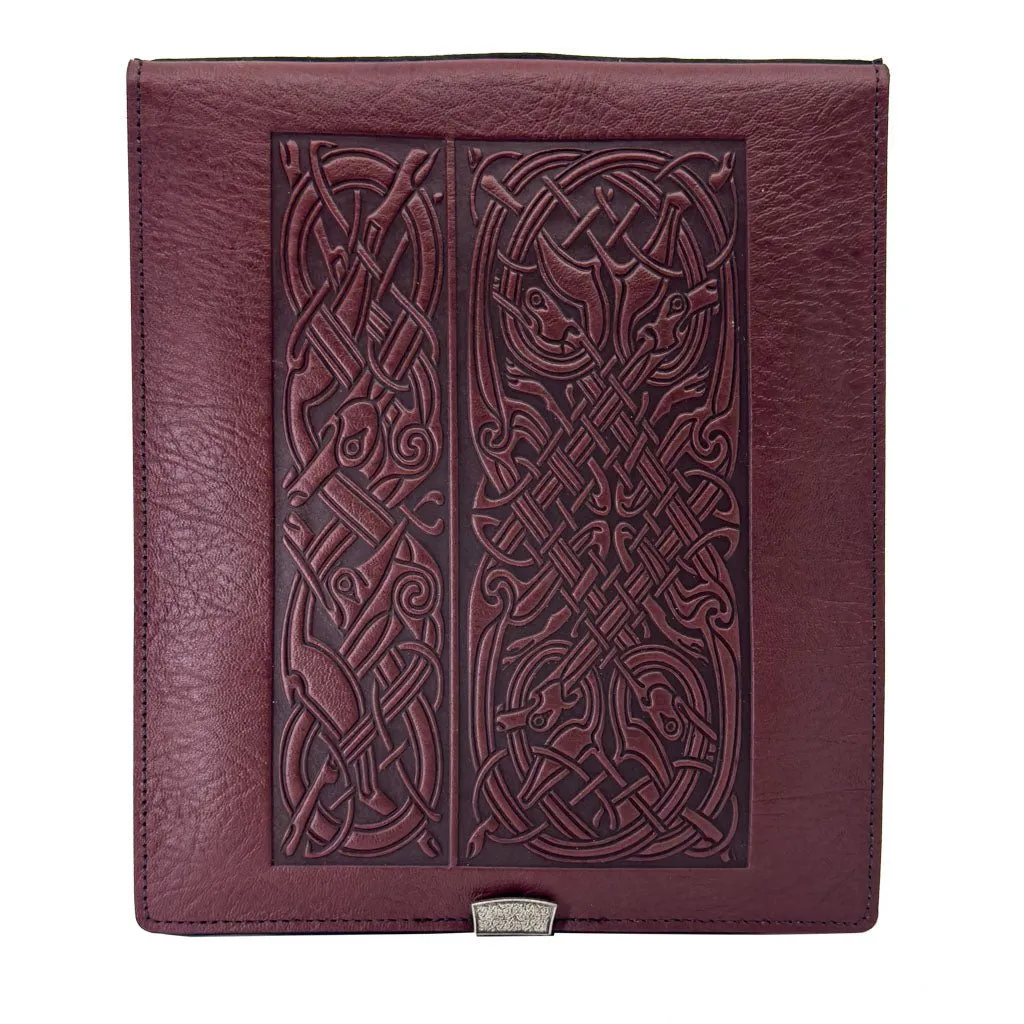 Leather Kindle Scribe Cover, Celtic Hounds