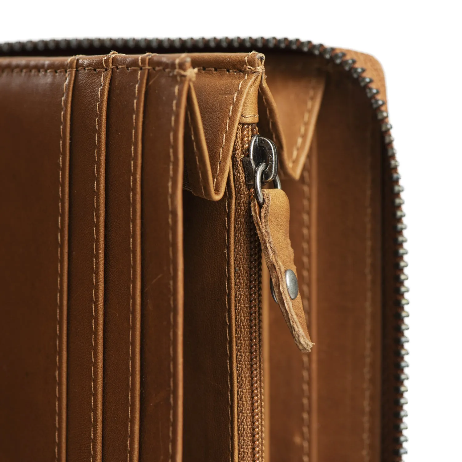 Leather Wallet Cognac Halle