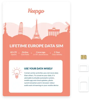 Lifetime Europe SIM Card