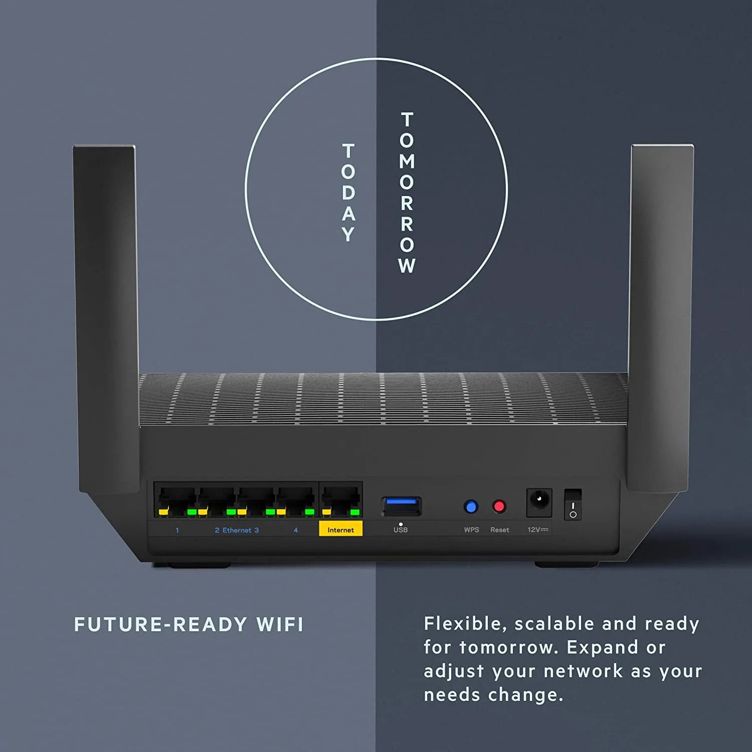 Linksys MR7350 MAX-STREAM AX1800 Wireless Router with Ethernet Cable   Wire Ties