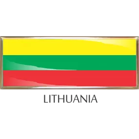 Lithuania  Metal Car Badge