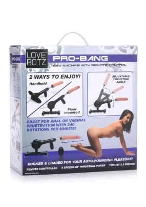 Lovebotz Pro-Bang Plug In Sex Machine with Remote Control