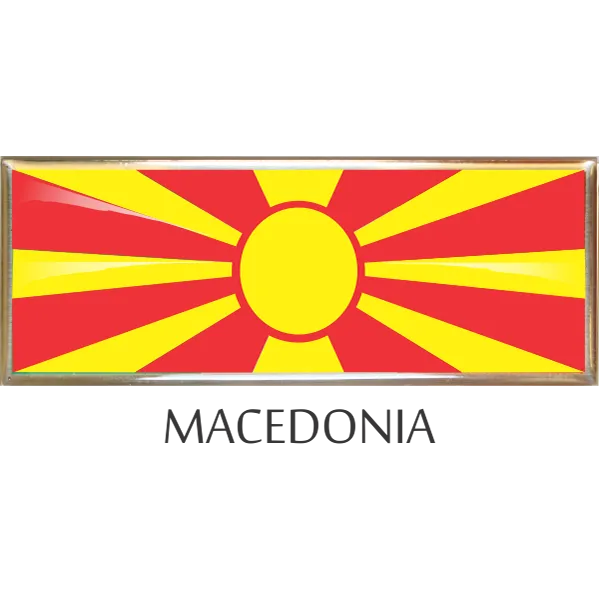 Macedonia  Metal Car Badge