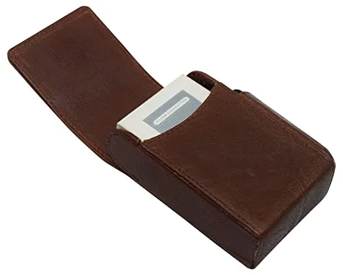 Marijuana Leaf Genuine Leather Cigarette Box Anti-Scratch Protective Storage Case with Lighter Holder