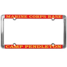 Marine Corps USMC Pendleton License Plate Frame, Thin Rim