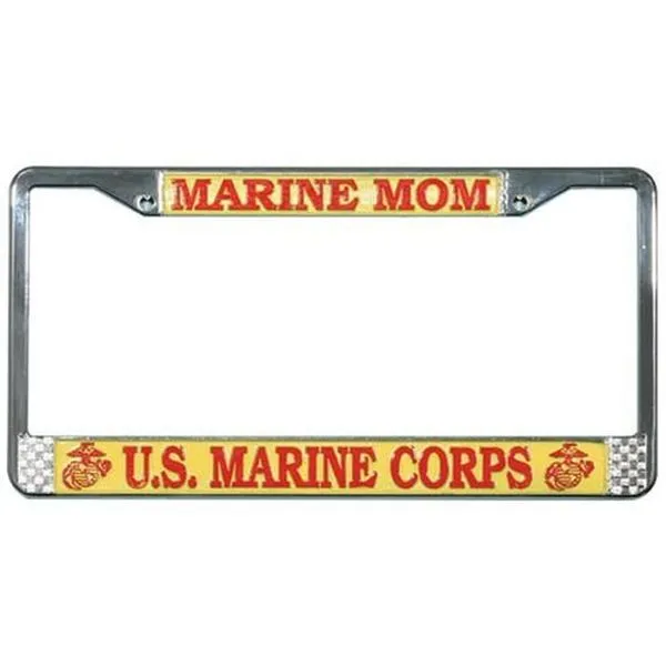 Marine MOM License Plate Frame