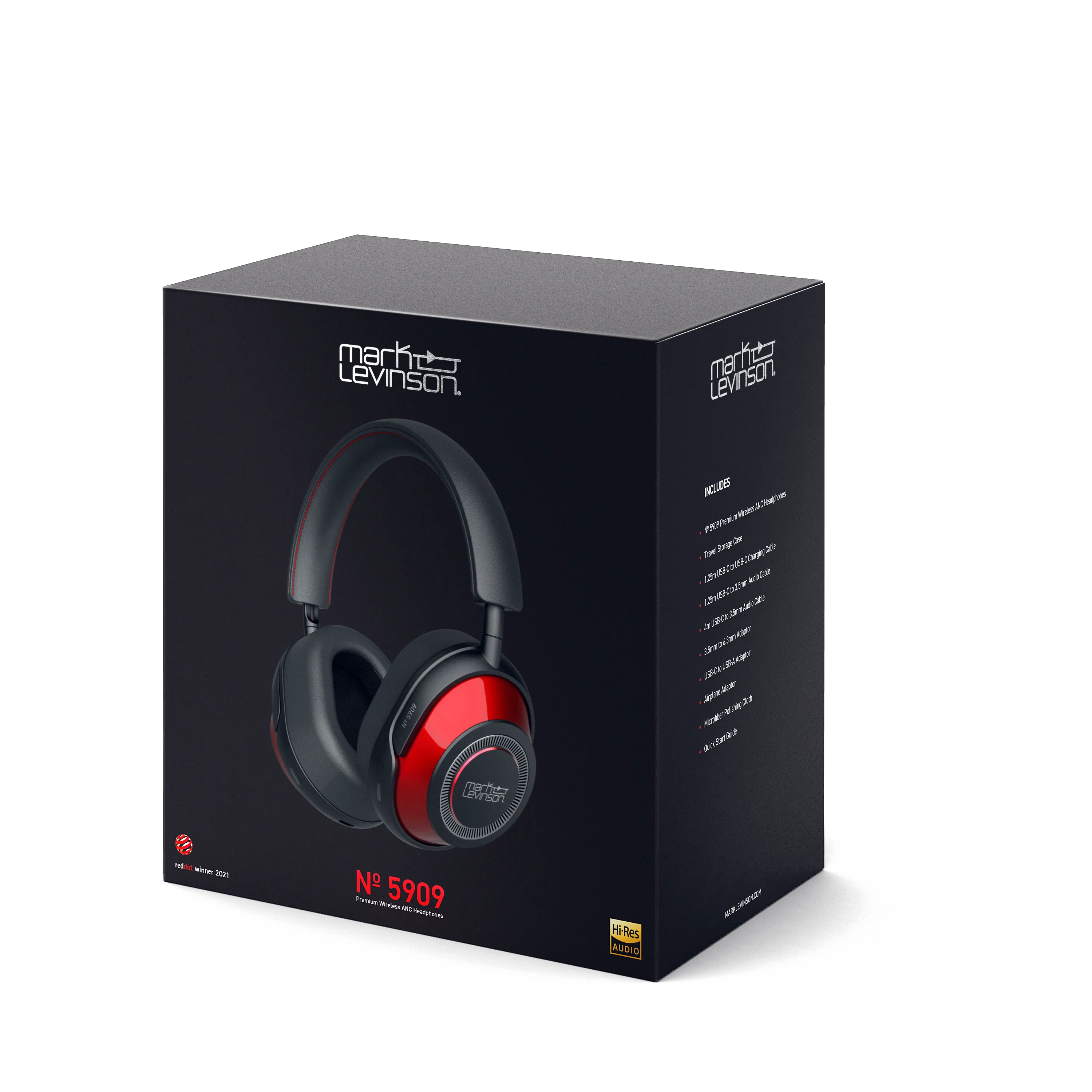 Mark Levinson NO5909 Bluetooth Over-Ear Headphones Radiant Red What HiFi? 5 Star Winner