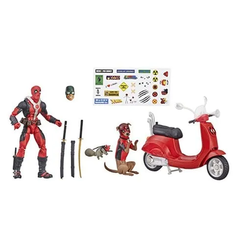 Marvel Legends Ultimate Action Figures with Vehicle - Deadpool Corps with Scooter