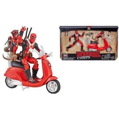 Marvel Legends Ultimate Action Figures with Vehicle - Deadpool Corps with Scooter