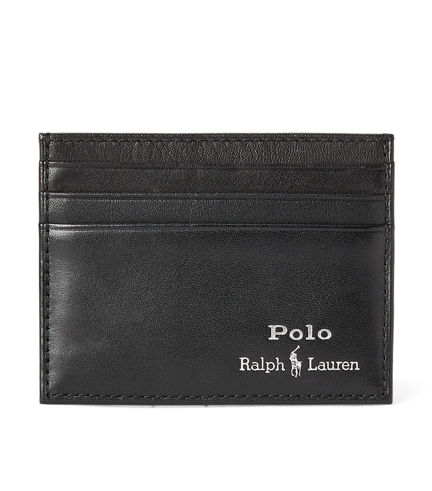 Men's Leather Belt & Card Case Gift Set Black