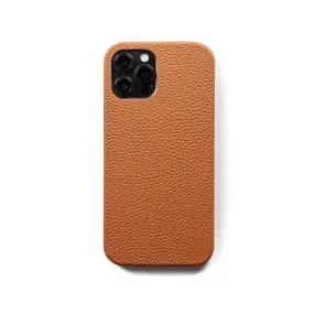 Milled Leather iPhone Case (Cognac)