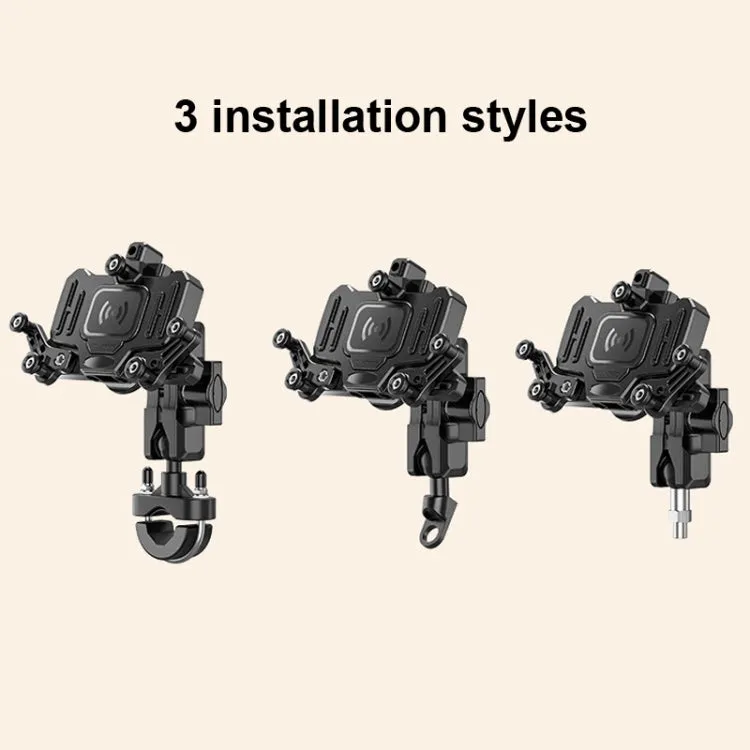 Motorcycle Bracket Crab Navigation Phone Bracket,Style： M10  Anti-theft Buckle