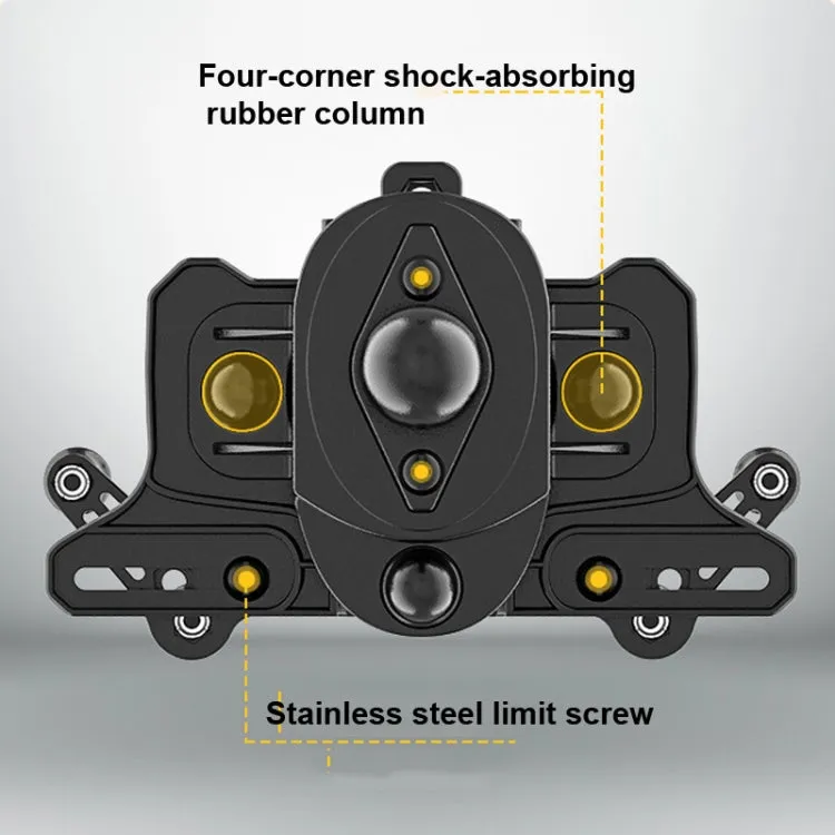 Motorcycle Bracket Crab Navigation Phone Bracket,Style： M10  Anti-theft Buckle