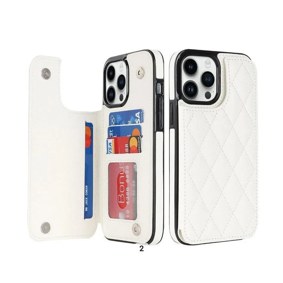 Multifunctional Wallet Mobile Phone Case for Apple  iPhone 7 Plus / 8 Plus- White