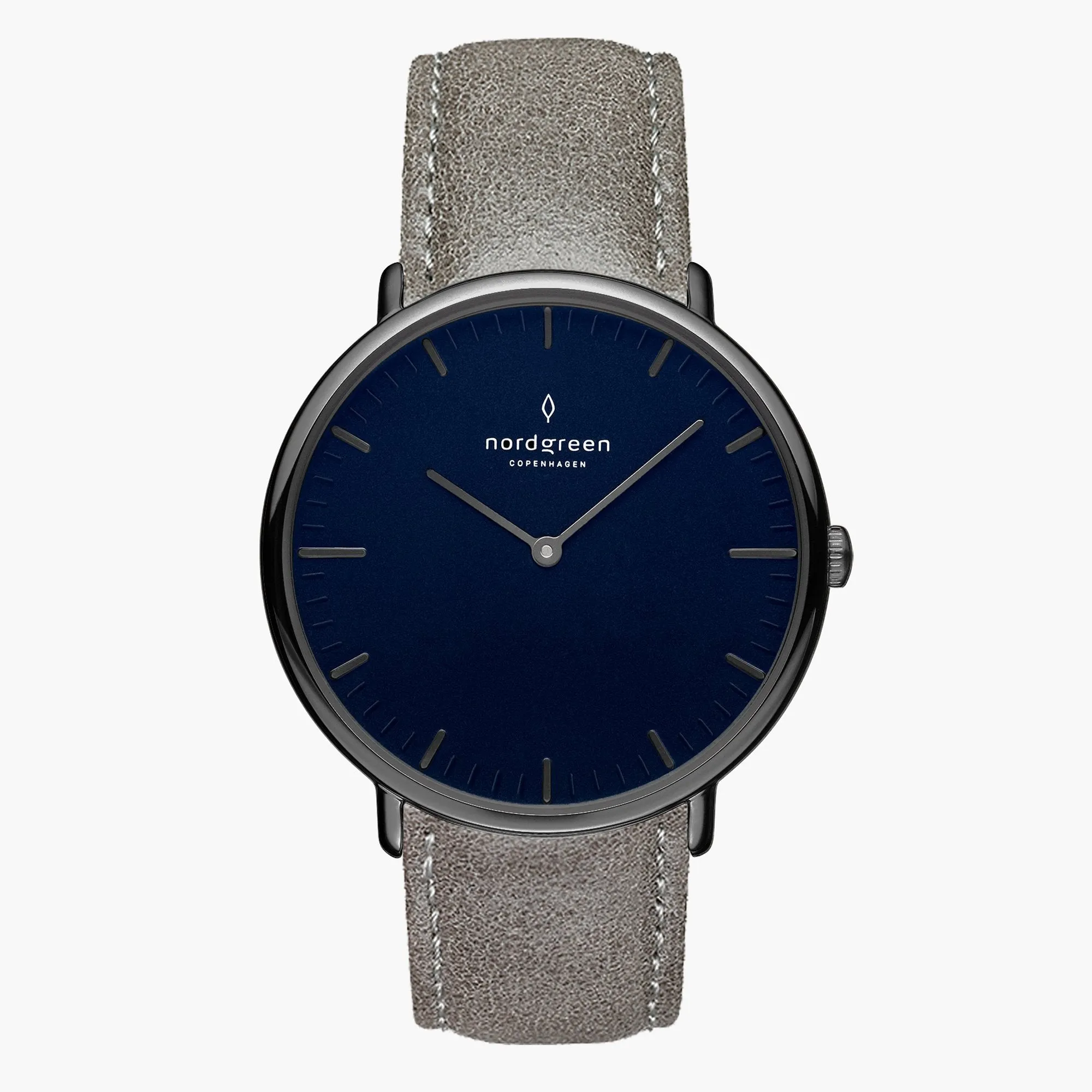 Native | Navy Dial - Patina Grey Leather