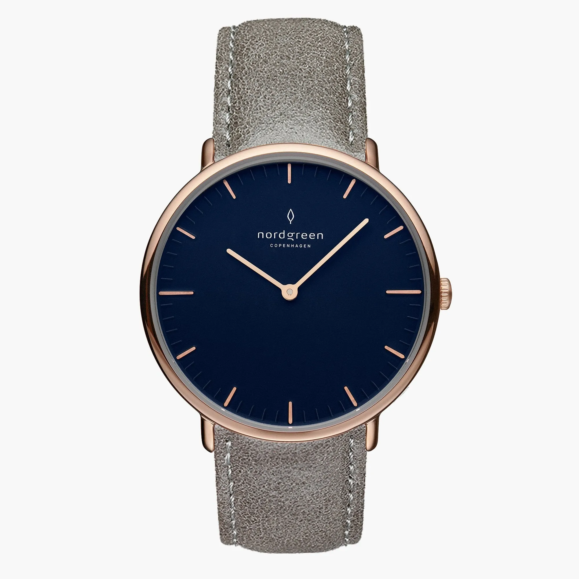 Native | Navy Dial - Patina Grey Leather