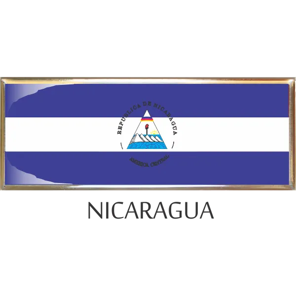 Nicaragua  Metal Car Badge