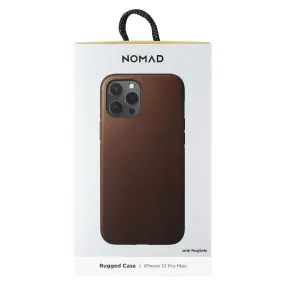 Nomad Rugged Phone Case for MagSafe for iPhone 12 Pro Max - Rustic Brown