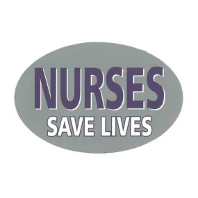 NURSES SAVE LIVES Oval Magnet