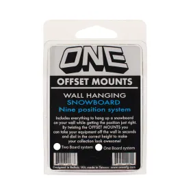 Oneball Wall Hanging Snowboard Offset Mounts