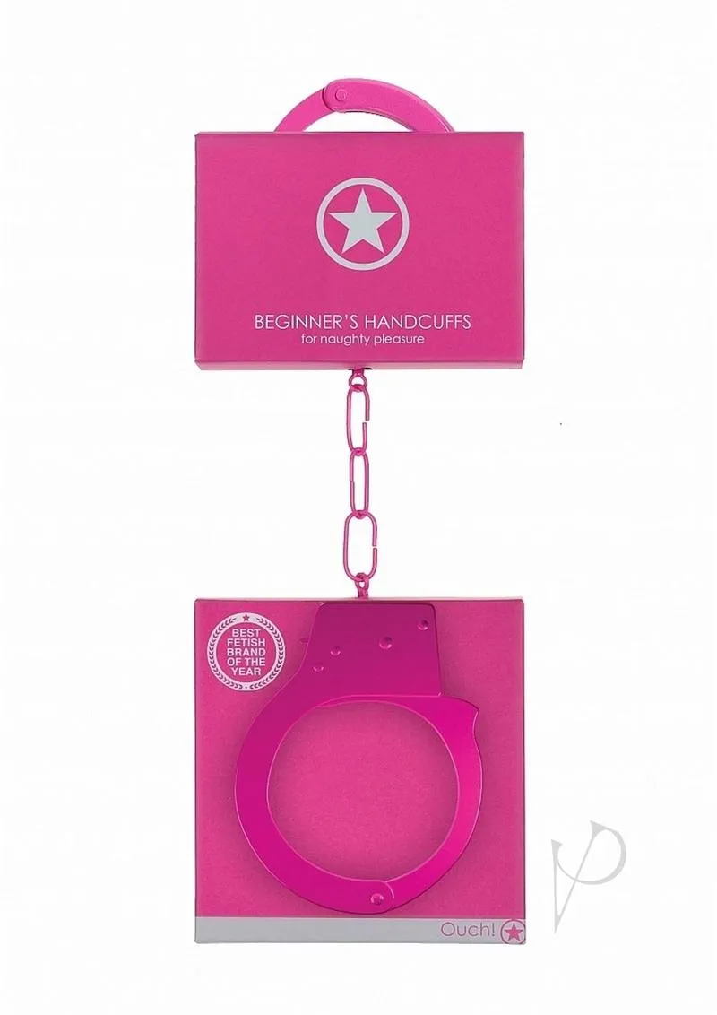 Ouch Beginners Handcuffs Pink