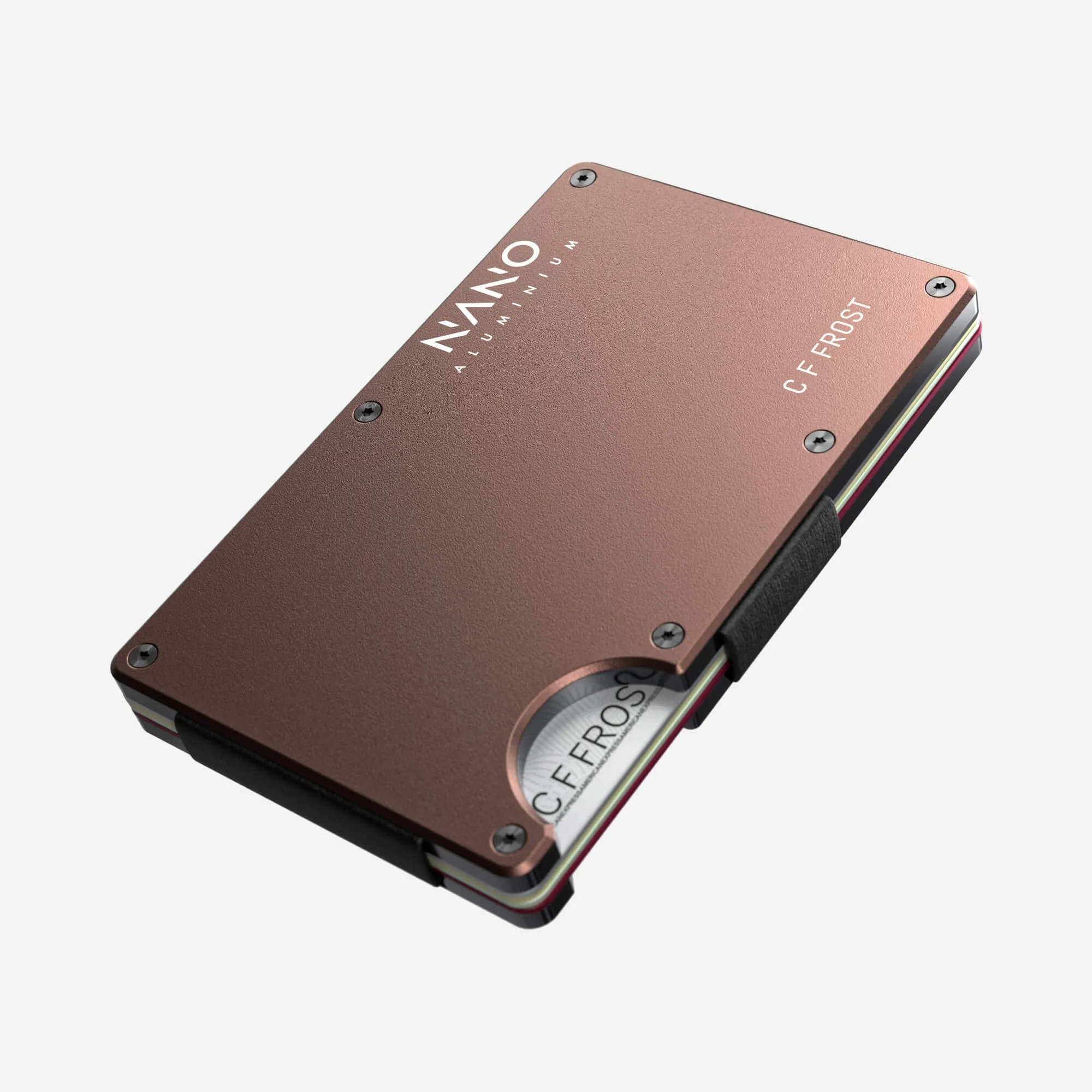 Personalised AirTag Money Clip Wallet (Sonic Copper)