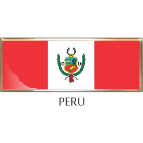 Peru  Metal Car Badge