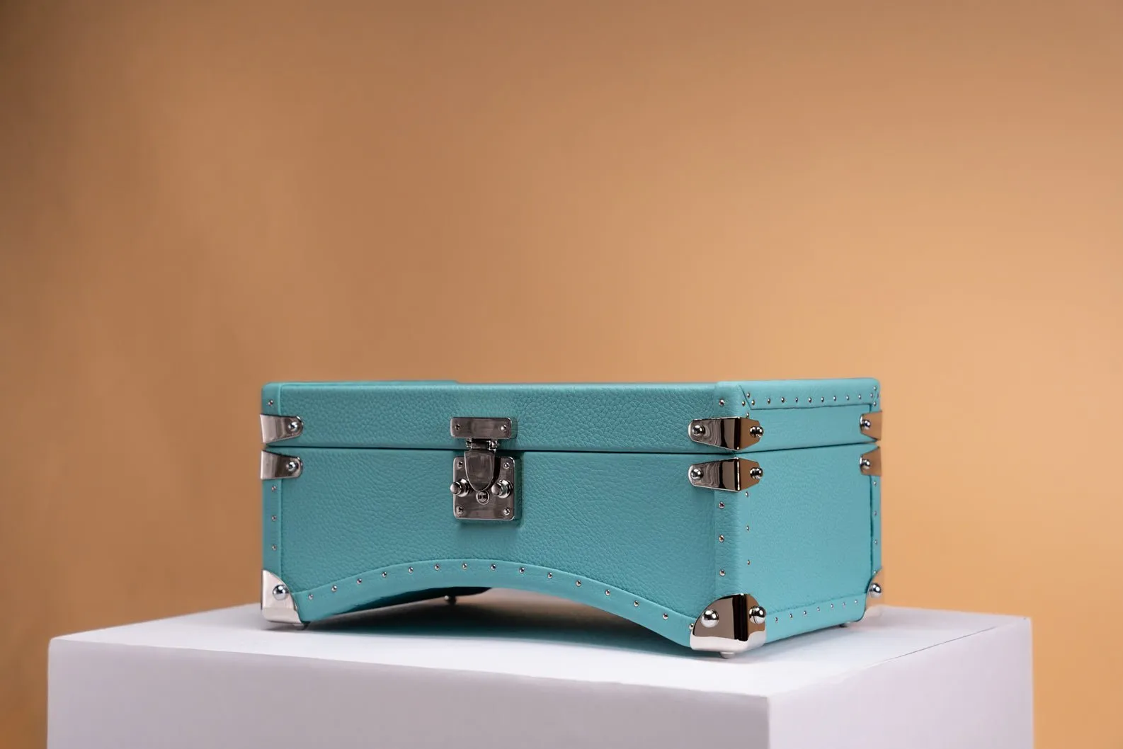 Petra Oval Watch Case - Togo Tiffany Blue