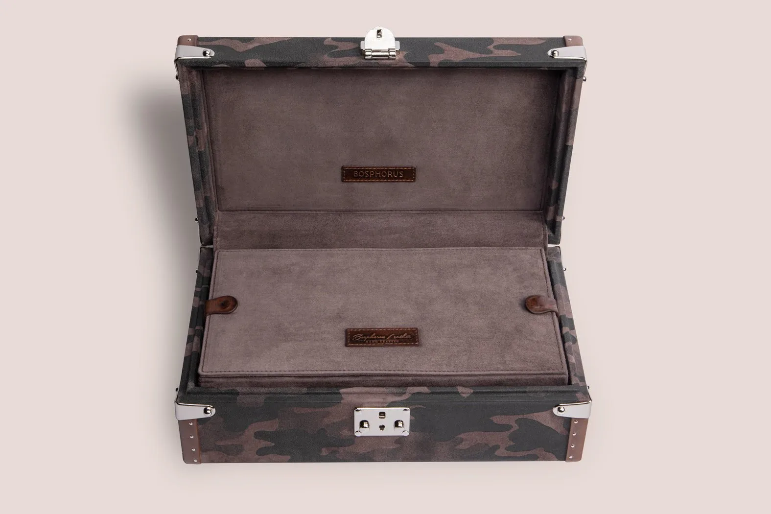 Petra Watch Case - Camouflage Charcoal