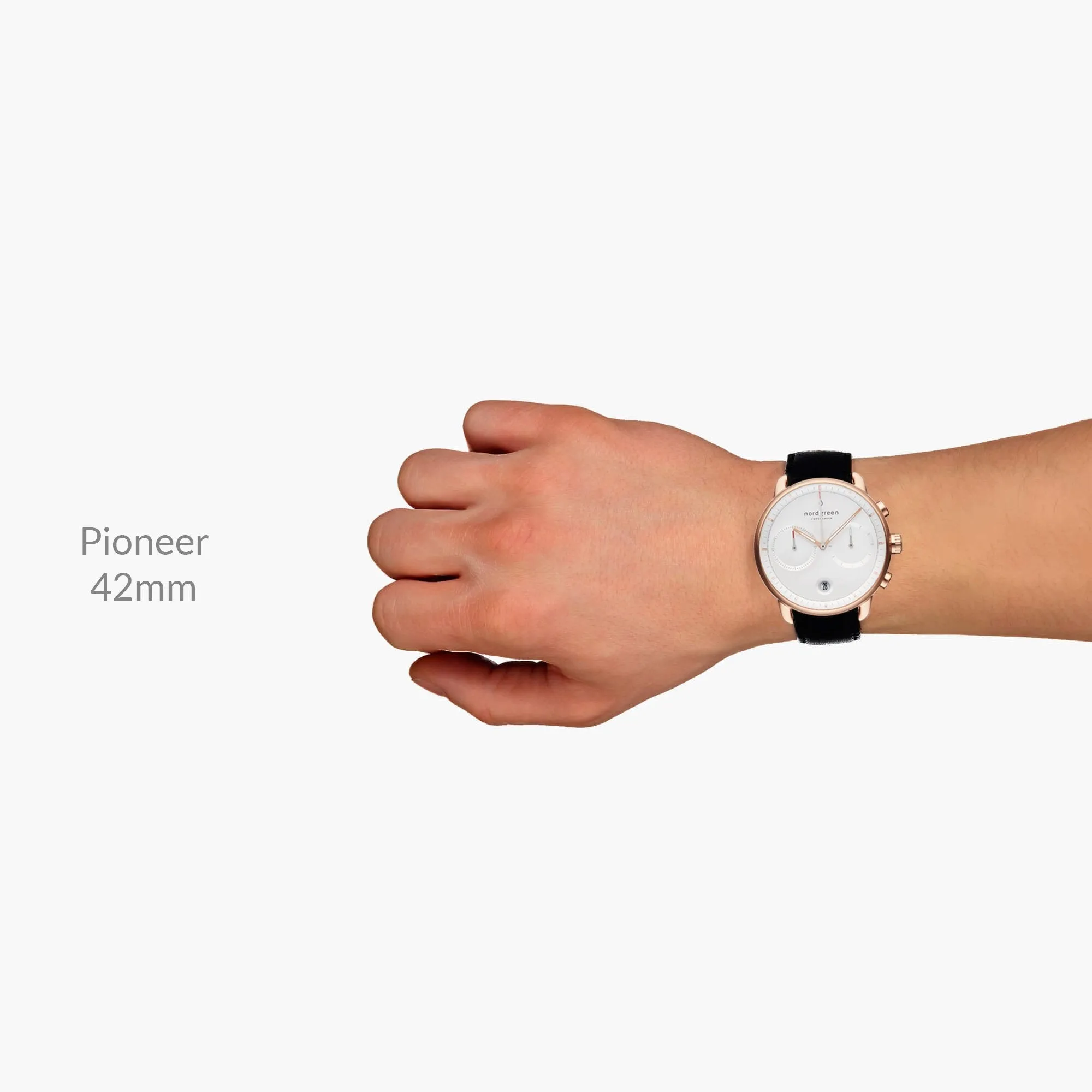 Pioneer | White Dial - Navy Leather