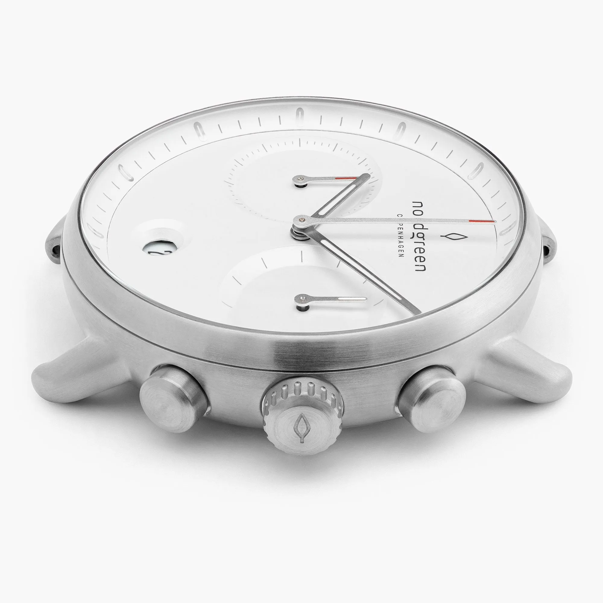 Pioneer | White Dial - Navy Leather