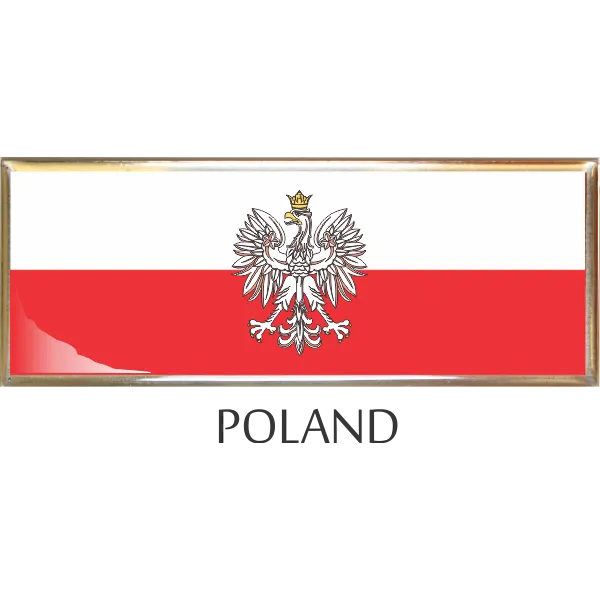 Poland  Metal Car Badge