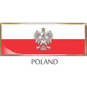 Poland  Metal Car Badge